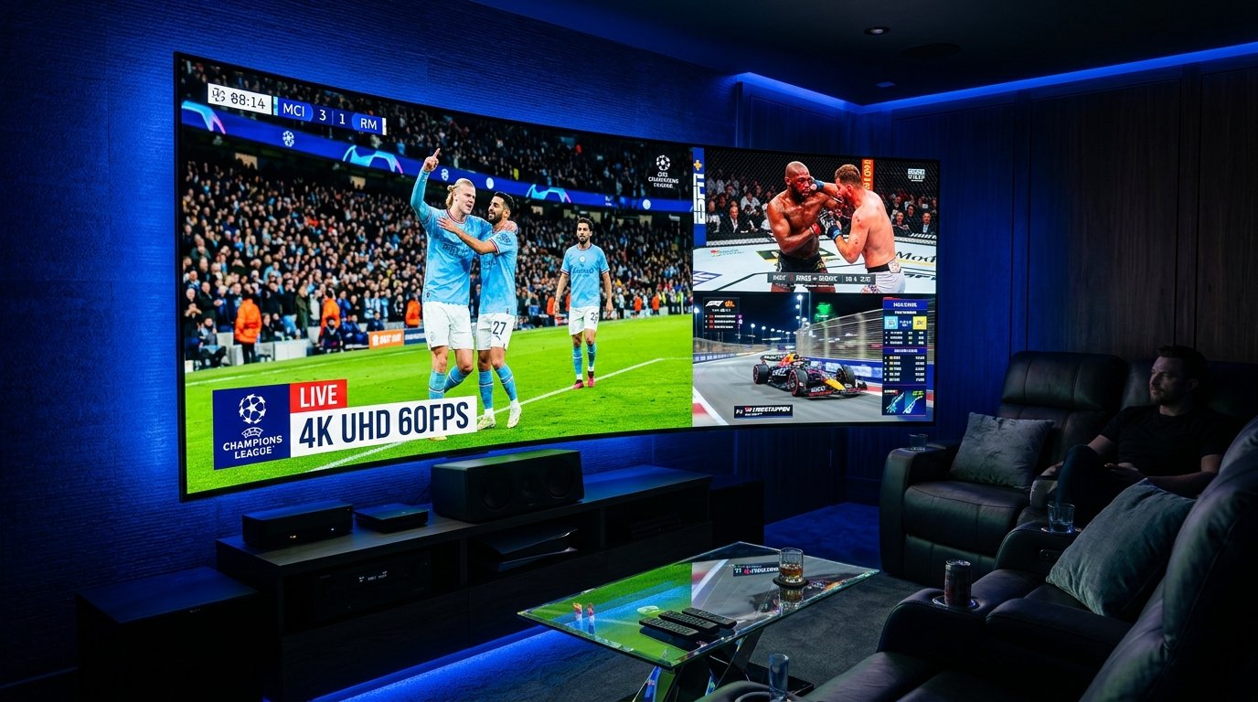 Top Live Sports Channels on IPTV: Sky Sports, TNT, beIN, ESPN+ & PPV Guide