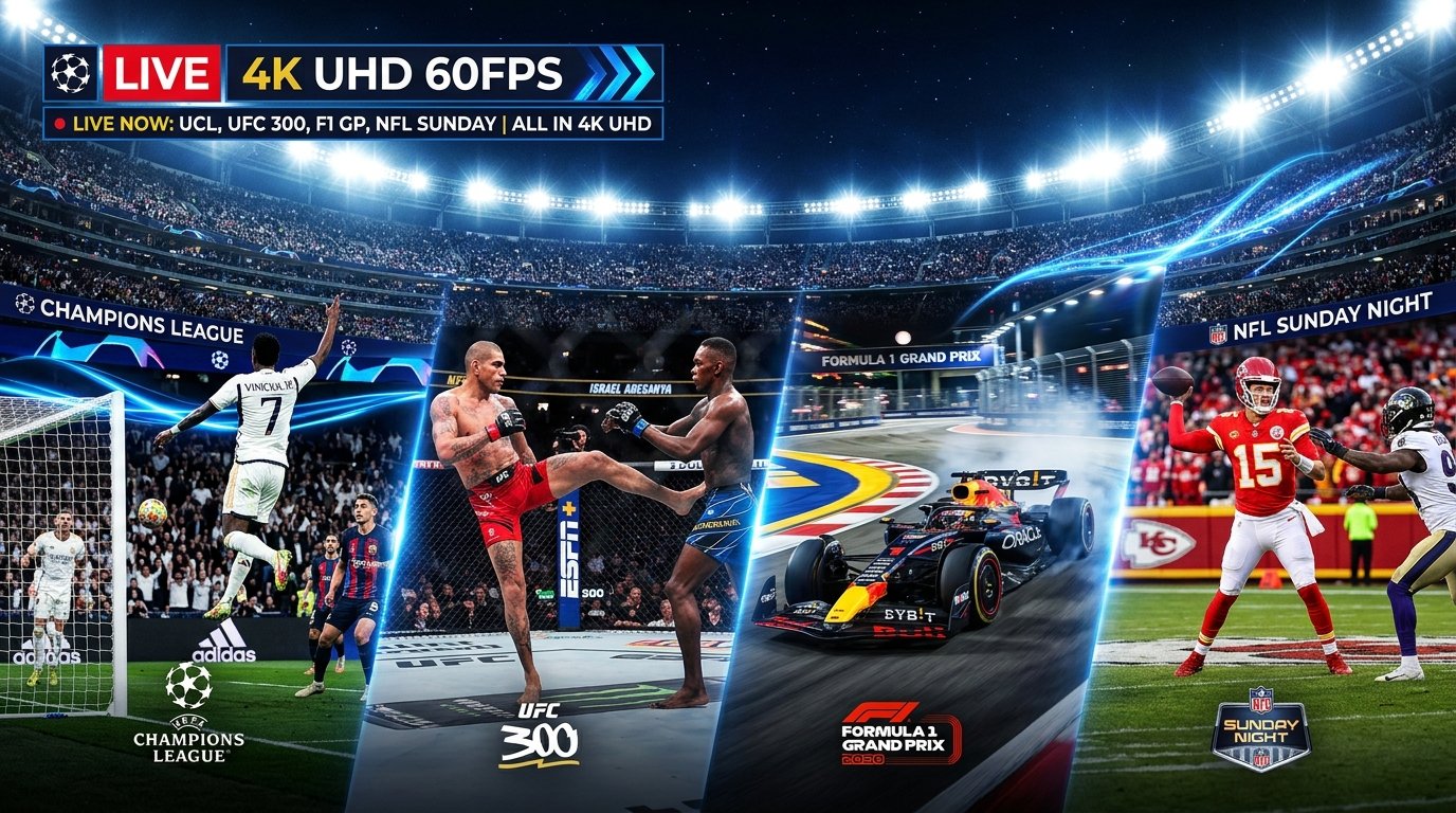 Live Sports & PPV 4K Streaming