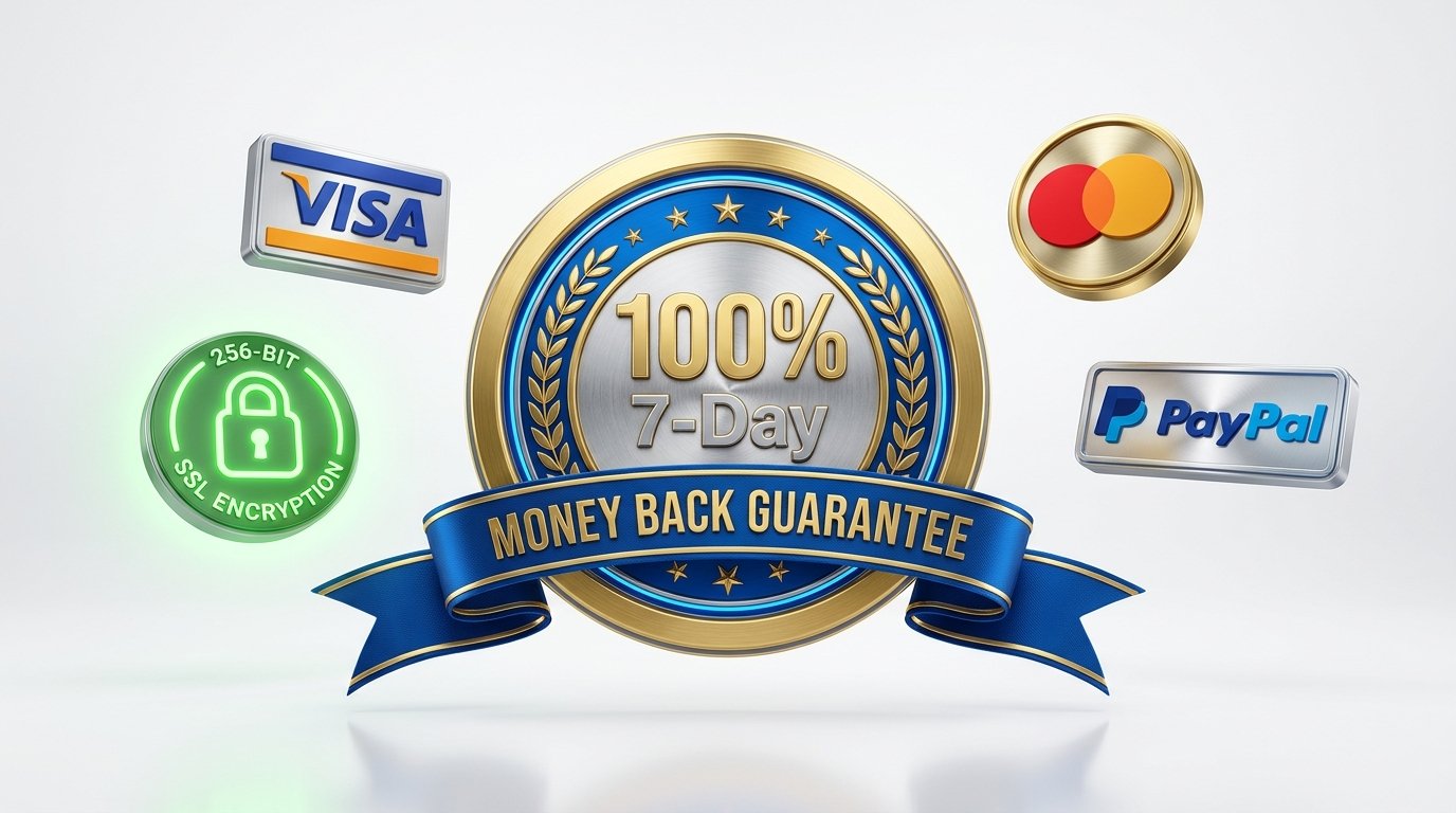 100% 7-Day Money Back Guarantee